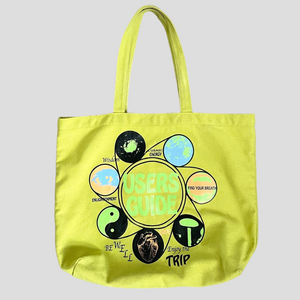 Coney Island Picnic Green USERS GUIDE Canvas Shopper Tote Bag